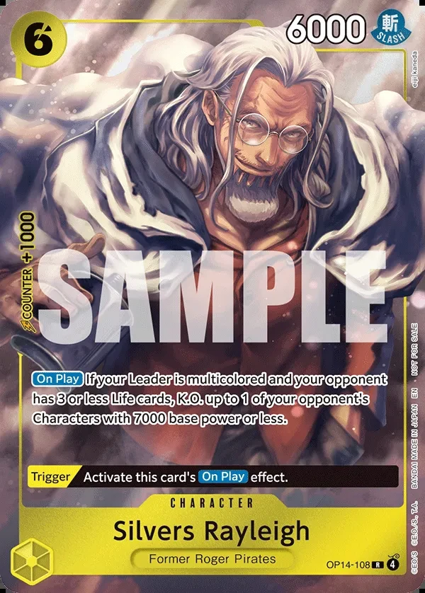 Silvers Rayleigh (OP14-108_p2) Alt Art One Piece card