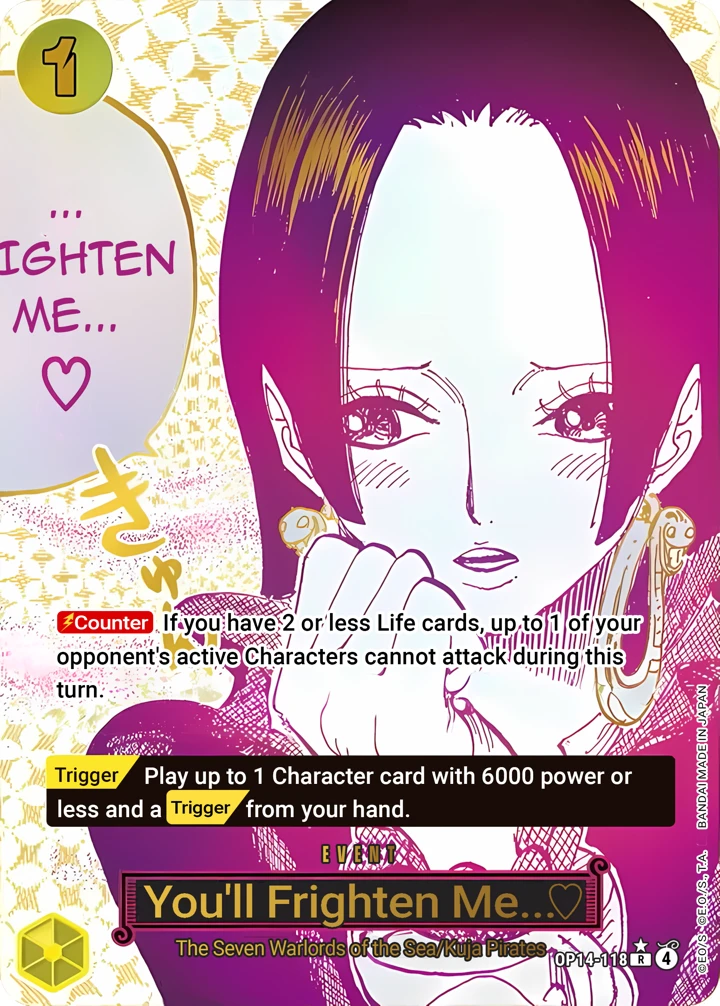 You'll Frighten Me... ♡ (OP14-118_p1) Alt Art One Piece card