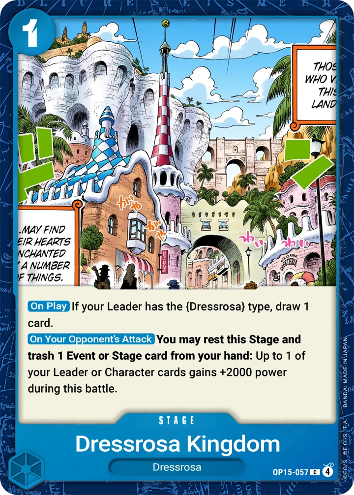 Dressrosa Kingdom (OP15-057) One Piece card