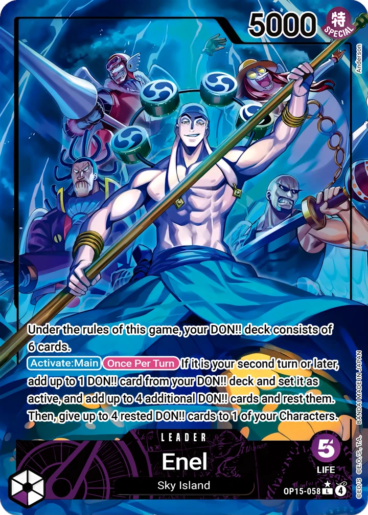 Enel (OP15-058_p1) Alt Art One Piece card