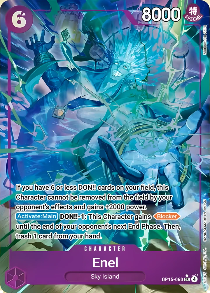 Enel (OP15-060_p1) Alt Art One Piece card