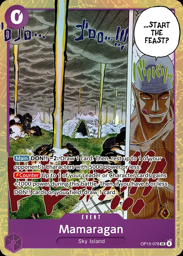 Mamaragan (OP15-078) One Piece card