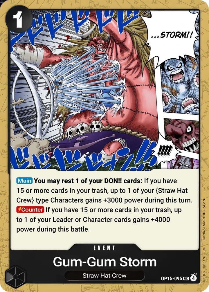 Gum-Gum Storm (OP15-095) One Piece card