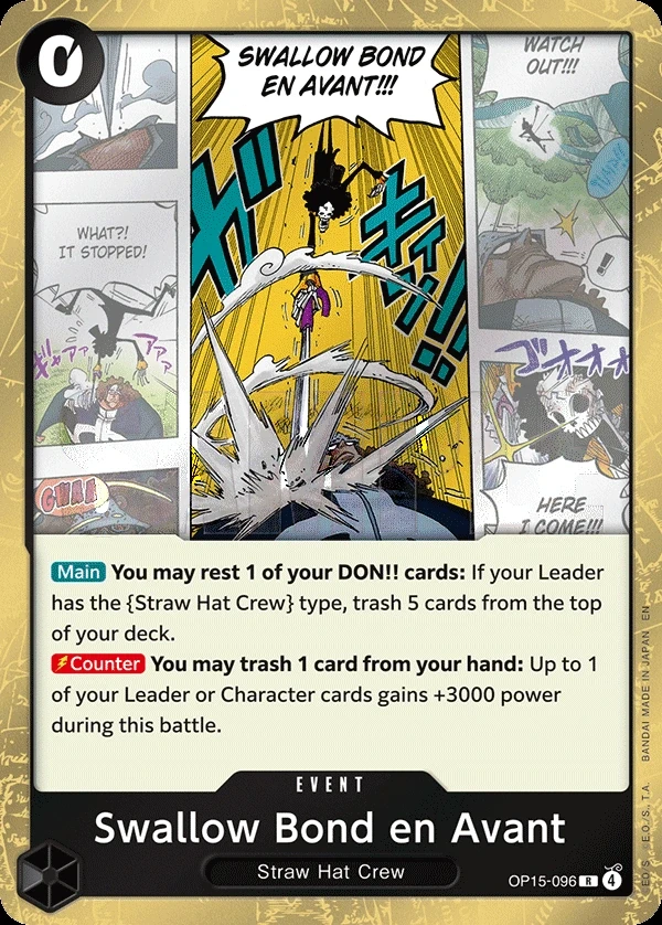 Swallow Bond en Avant (OP15-096) One Piece card