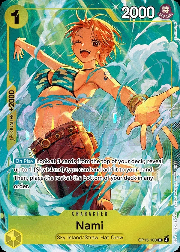 Nami (OP15-108_p1) Alt Art One Piece card