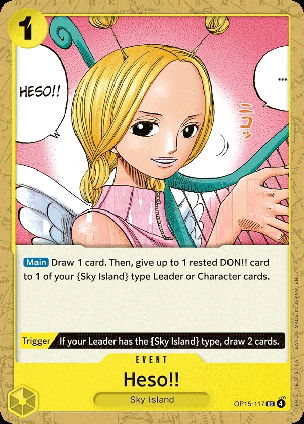 Heso!! (OP15-117) One Piece card