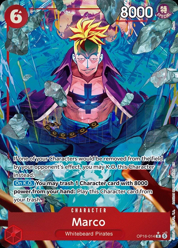 Marco (OP16-014_p1) Alt Art One Piece card
