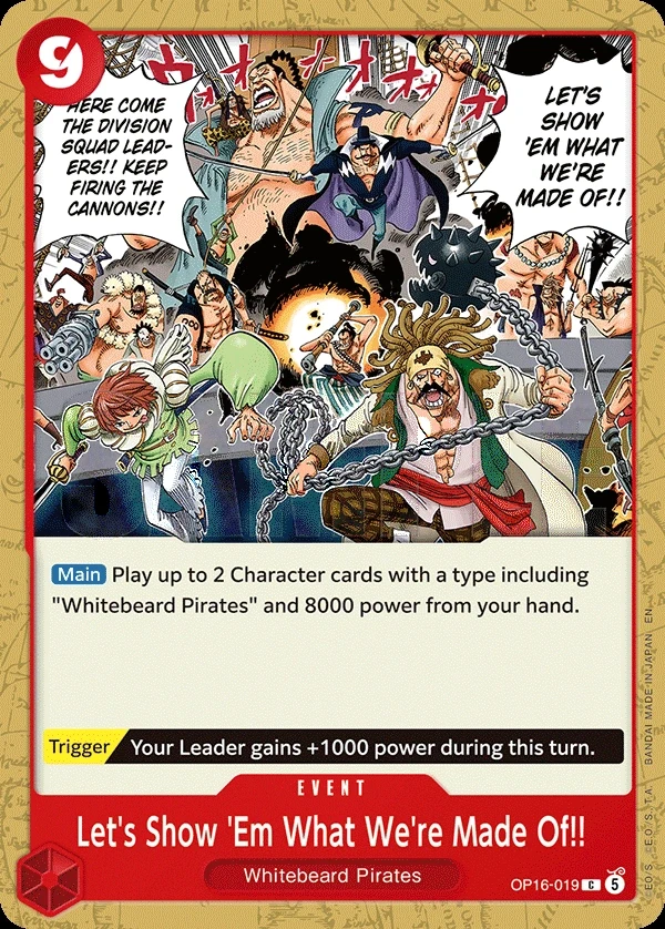 Let's Show 'Em What We're Made Of!! (OP16-019) One Piece card