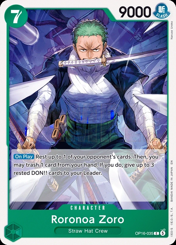 Roronoa Zoro (OP16-035) One Piece card