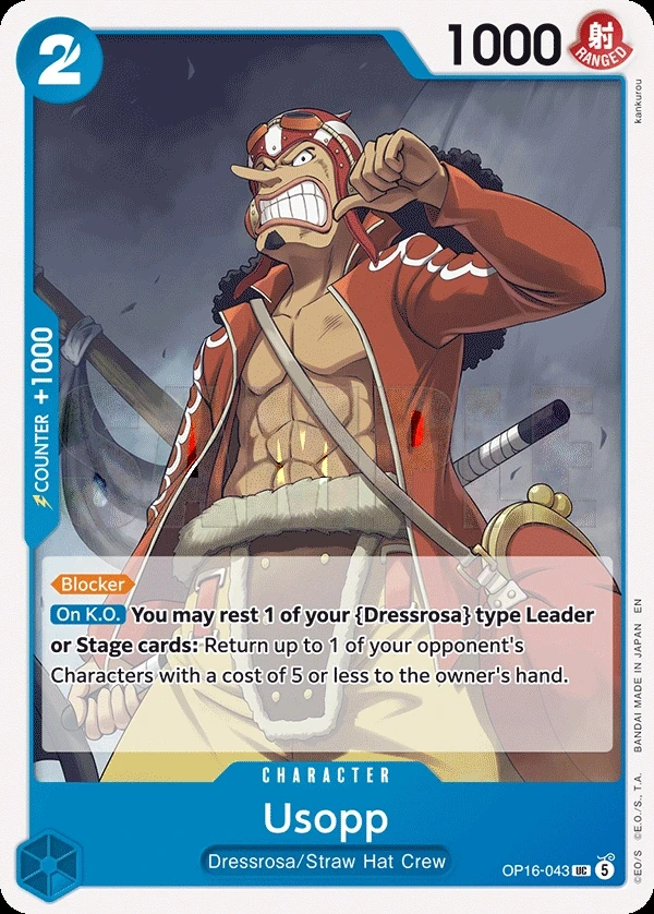 Usopp (OP16-043) One Piece card