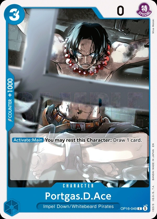 Portgas.D.Ace (OP16-049) One Piece card