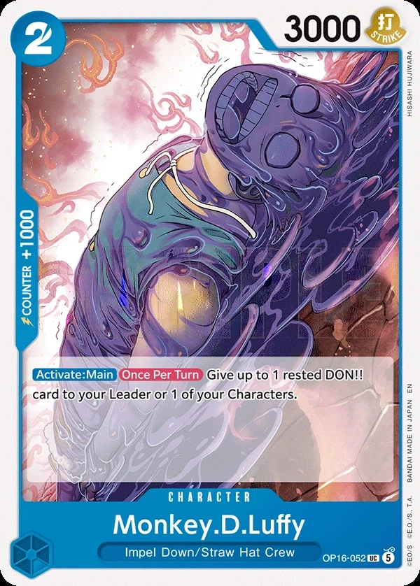 Monkey.D.Luffy (OP16-052) One Piece card