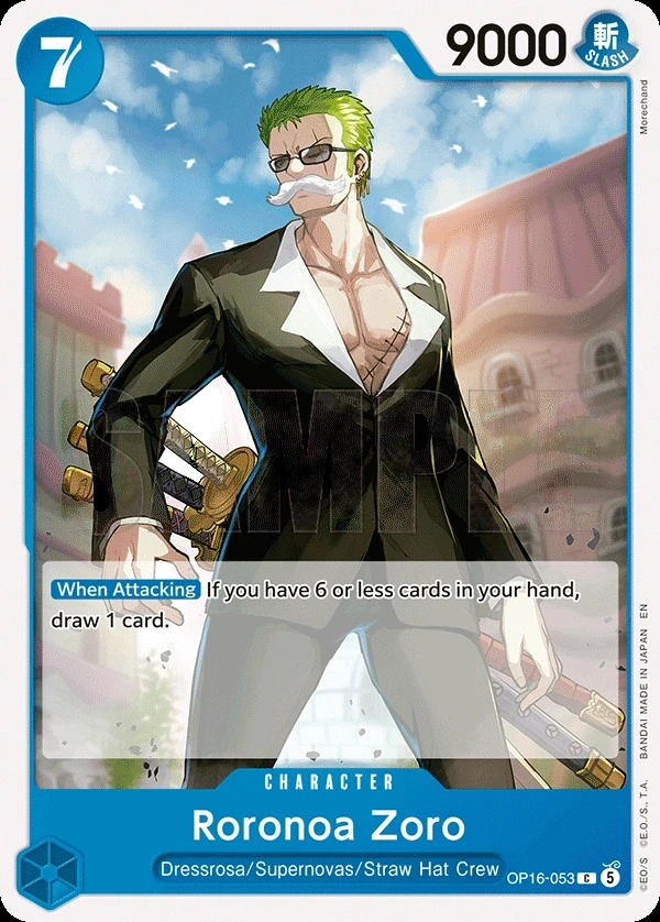 Roronoa Zoro (OP16-053) One Piece card