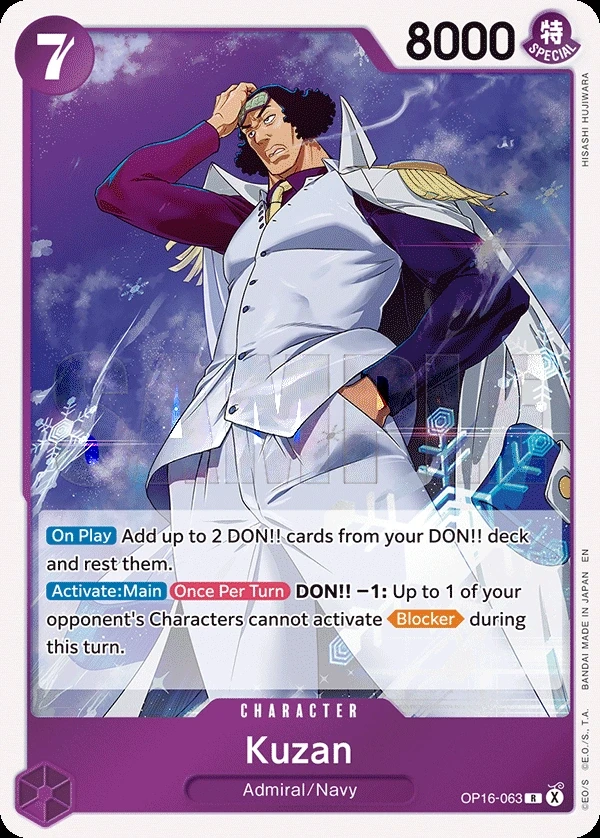 Kuzan (OP16-063) One Piece card