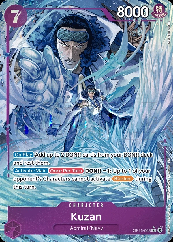 Kuzan (OP16-063_p1) Alt Art One Piece card