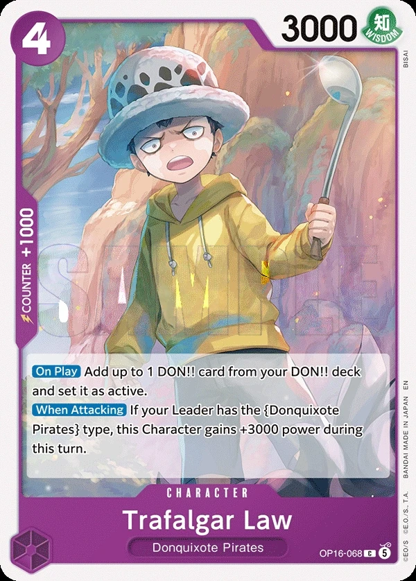 Trafalgar Law (OP16-068) One Piece card