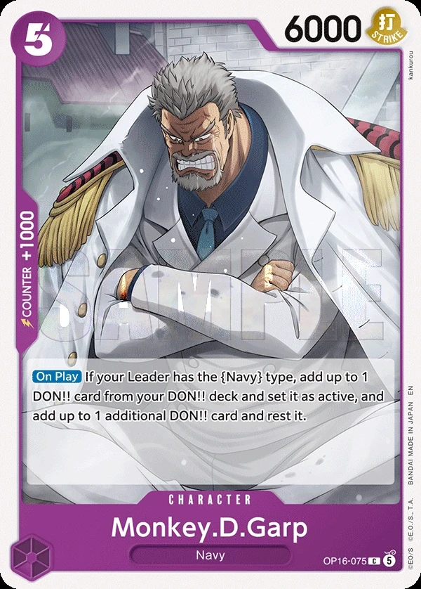 Monkey.D.Garp (OP16-075) One Piece card