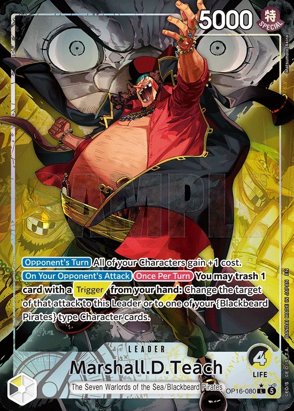 Marshall.D.Teach (OP16-080_p1) Alt Art One Piece card