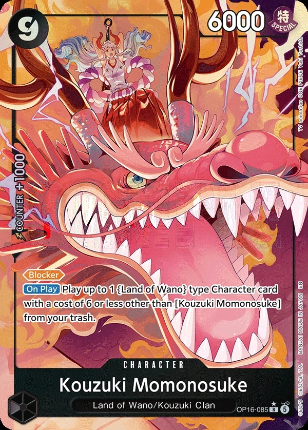 Kouzuki Momonosuke (OP16-085_p1) Alt Art One Piece card