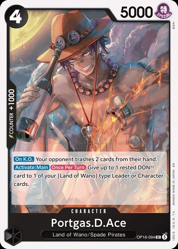 Portgas.D.Ace (OP16-094) One Piece card