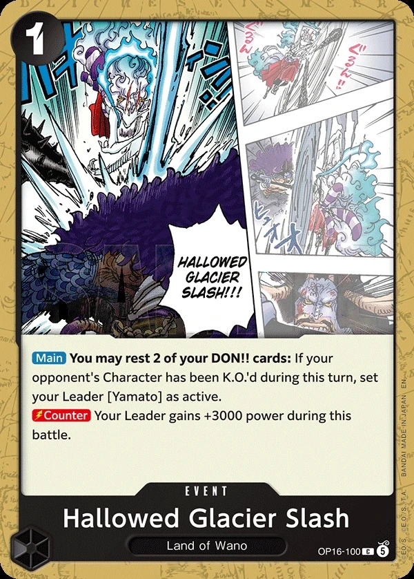 Hallowed Glacier Slash (OP16-100) One Piece card