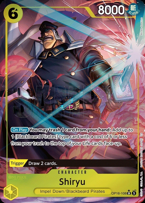 Shiryu (OP16-108_p1) Alt Art One Piece card