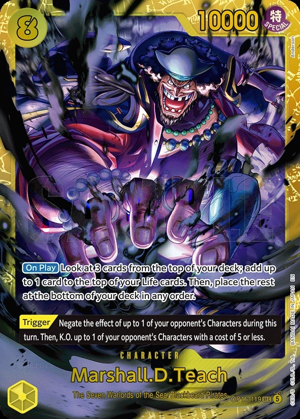 Marshall.D.Teach (OP16-119) One Piece card