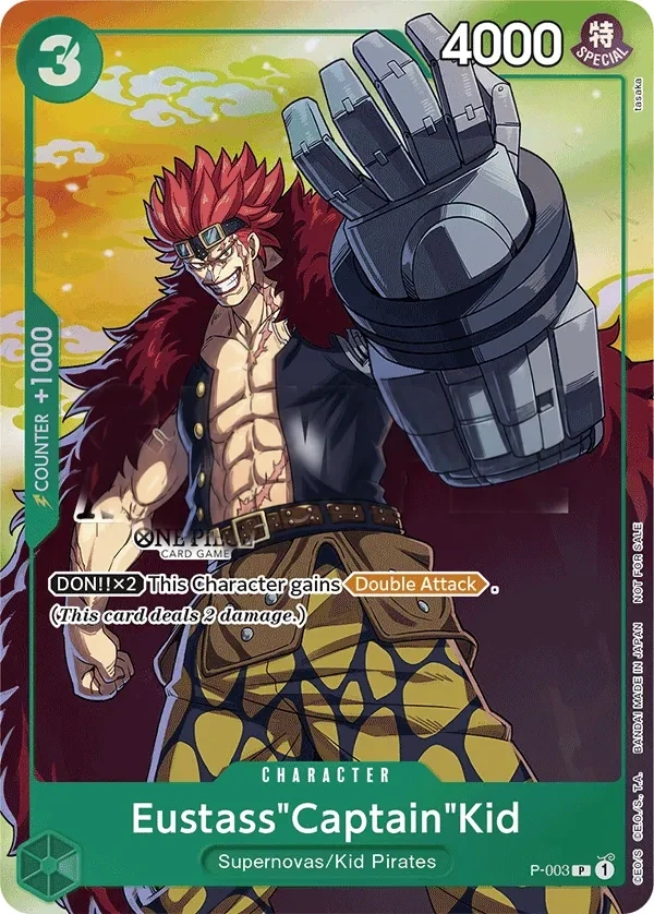 Eustass"Captain"Kid (P-003_p1) Alt Art One Piece card
