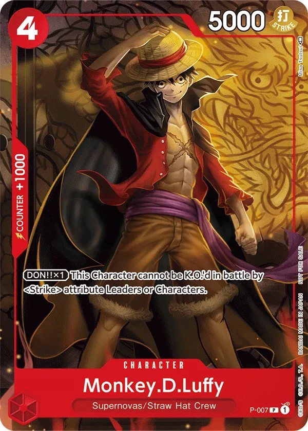 Monkey.D.Luffy (P-007) One Piece card