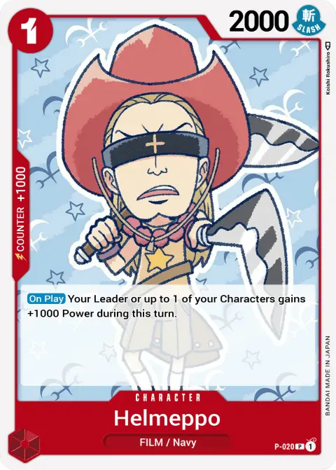 Helmeppo (P-020) One Piece Card Game card