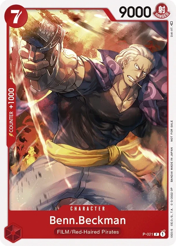 Benn.Beckman (P-021) One Piece Card Game card