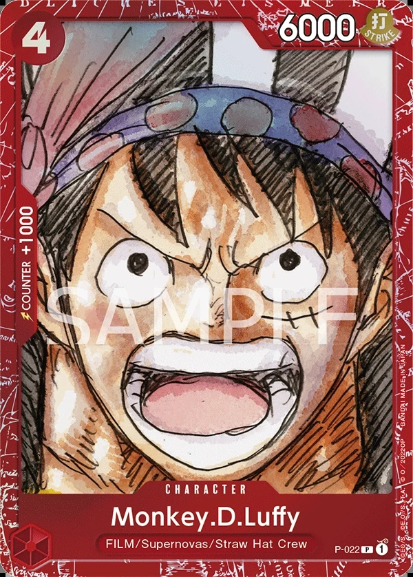 Monkey.D.Luffy (P-022_p1) Alt Art One Piece card