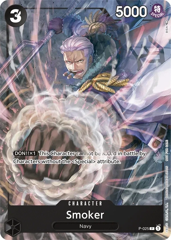 Smoker (P-025) One Piece card