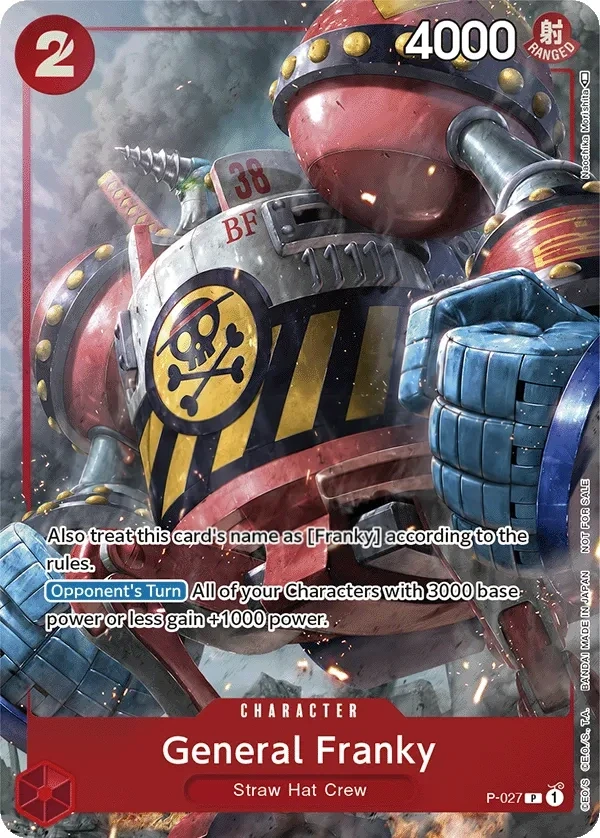 General Franky (P-027) One Piece card