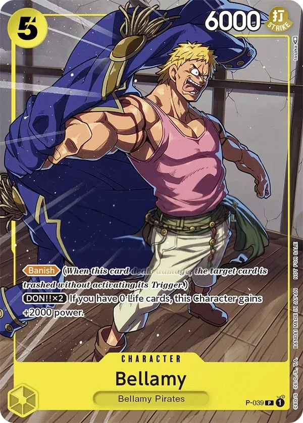 Bellamy (P-039) One Piece card