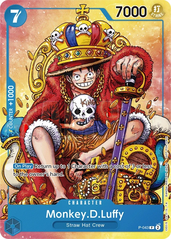 Monkey.D.Luffy (P-043) One Piece card