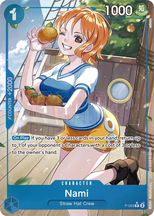 Nami (P-053_p3) Alt Art One Piece card