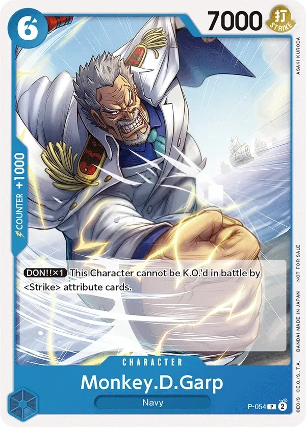 Monkey.D.Garp (P-054) One Piece card
