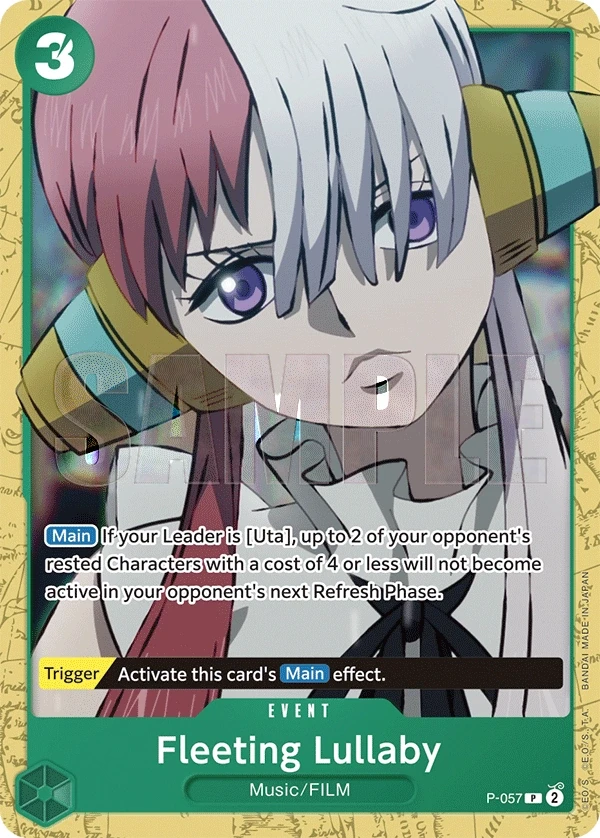 Fleeting Lullaby (P-057_p1) Alt Art One Piece card