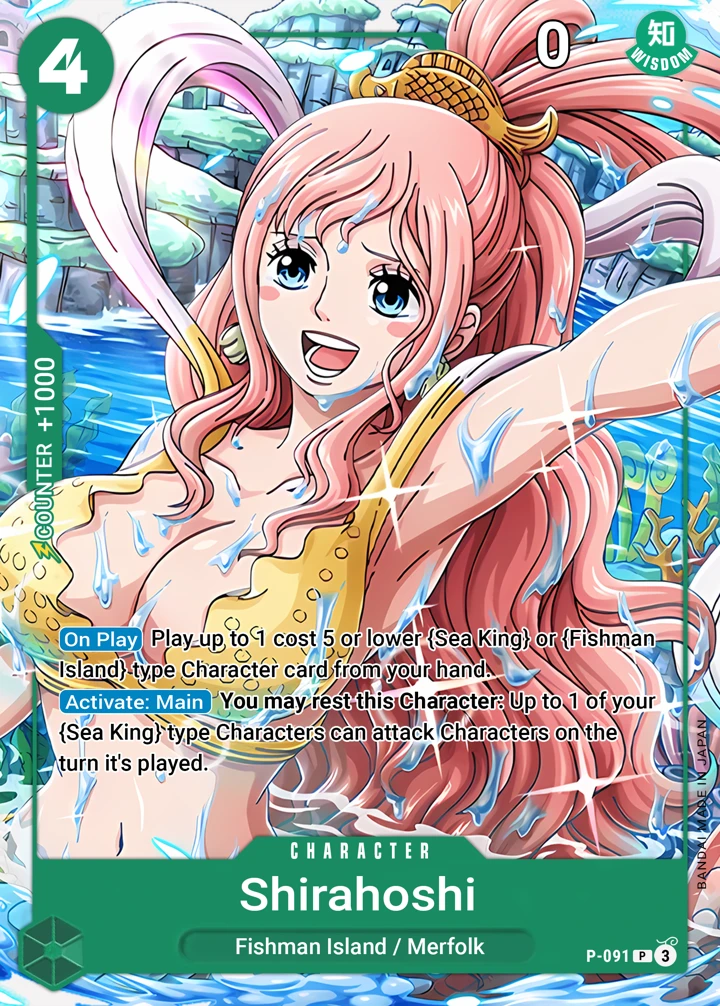 Shirahoshi (P-091) One Piece card