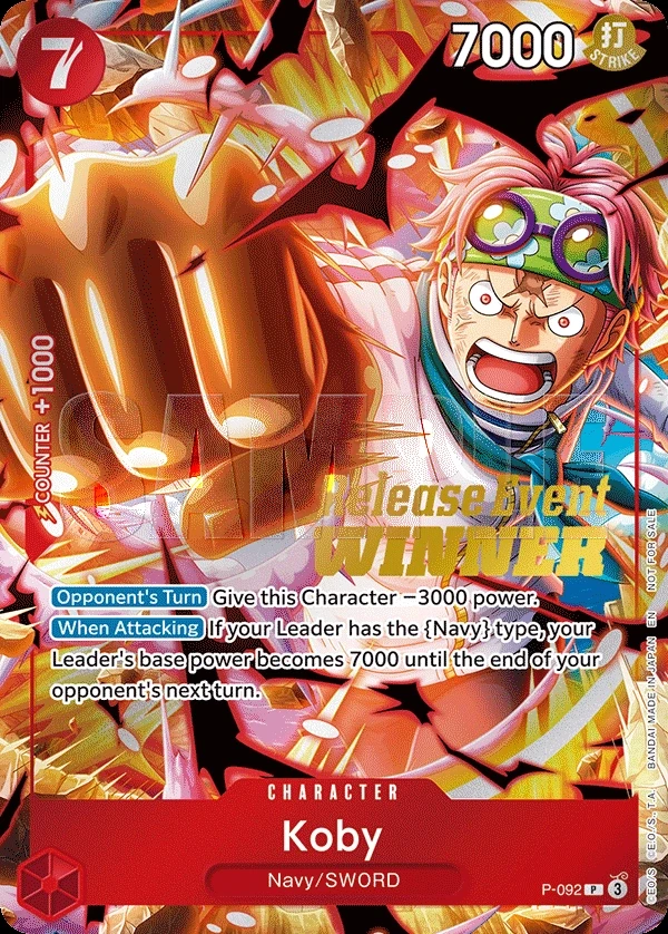 Koby (P-092_p2) Alt Art One Piece card