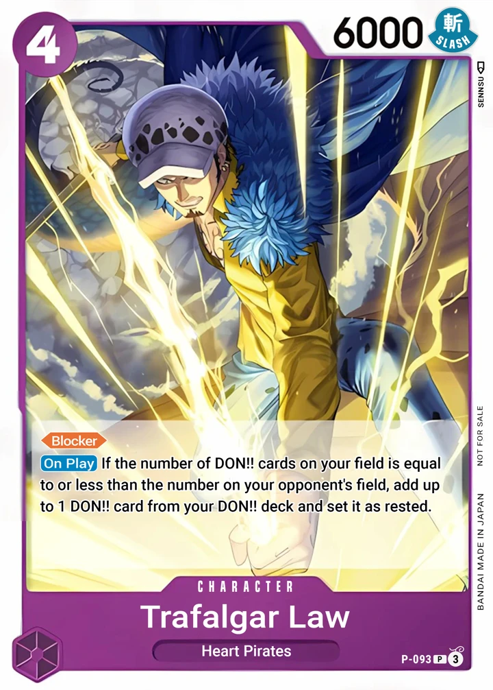 Trafalgar Law (P-093) One Piece card