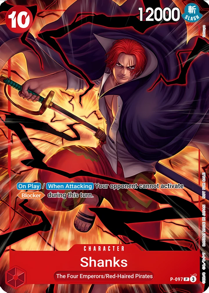 Shanks (P-097) One Piece card