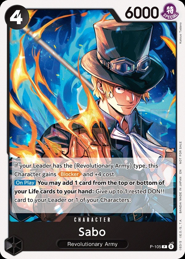 Sabo (P-105_p2) Alt Art One Piece card