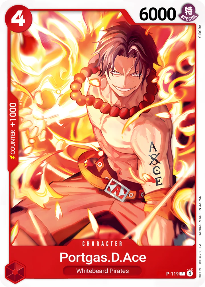 Portgas.D.Ace (P-119) One Piece Card Game card