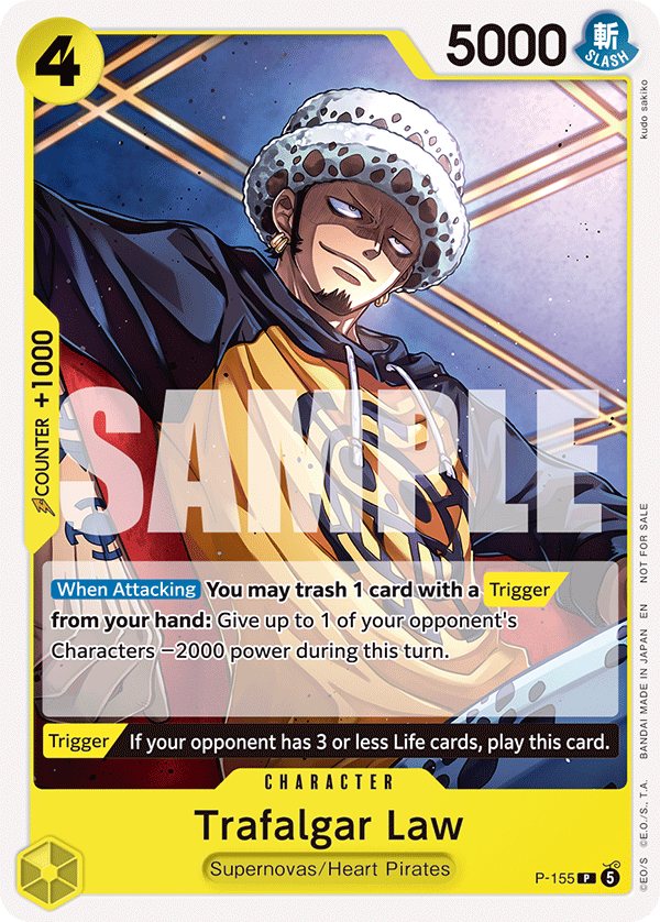 Trafalgar Law (P-155) One Piece card