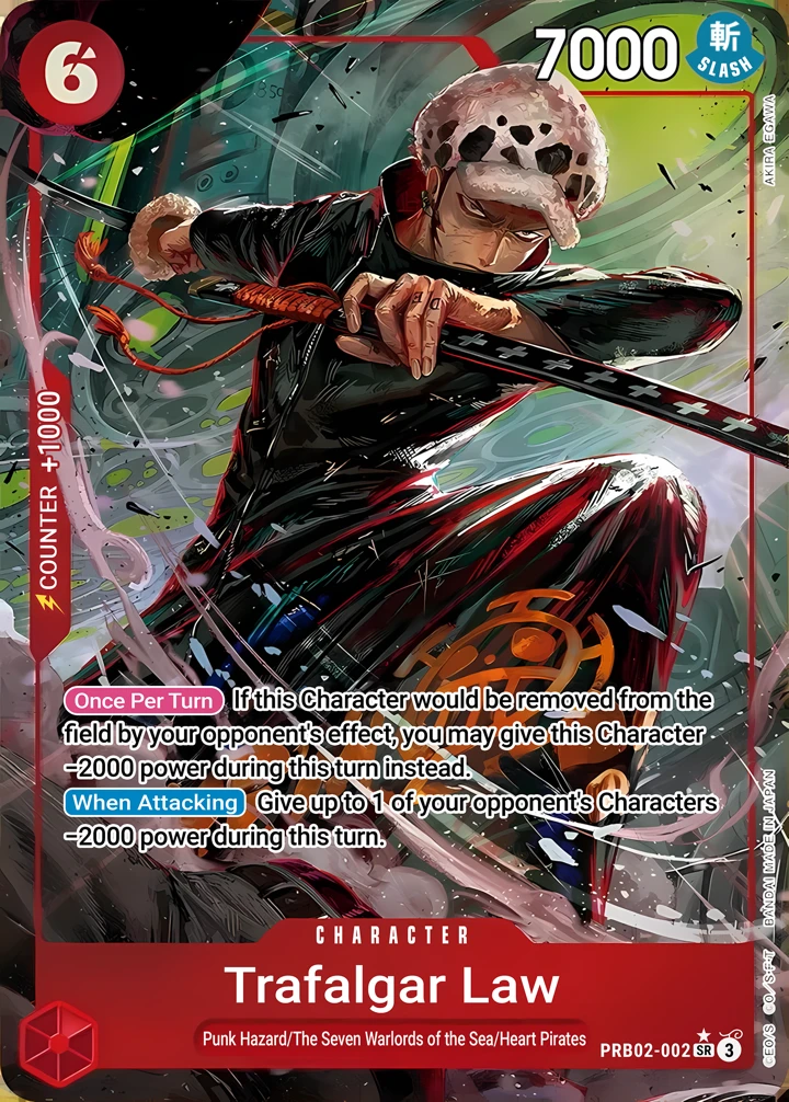 Trafalgar Law (PRB02-002_p1) Alt Art One Piece card