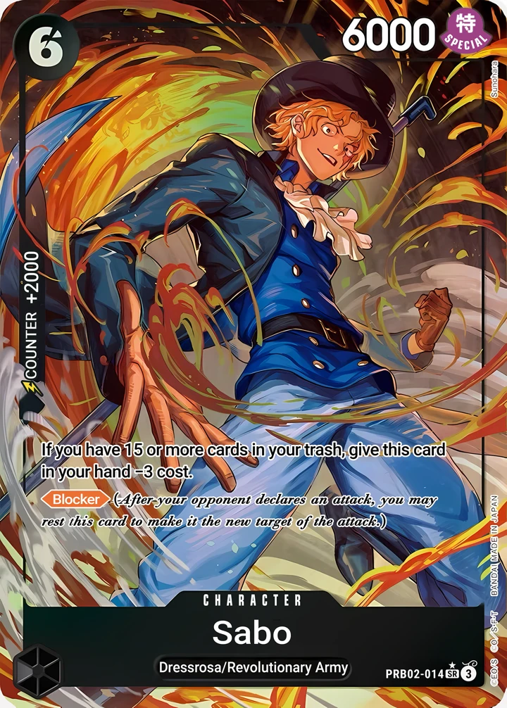Sabo (PRB02-014_p1) Alt Art One Piece card
