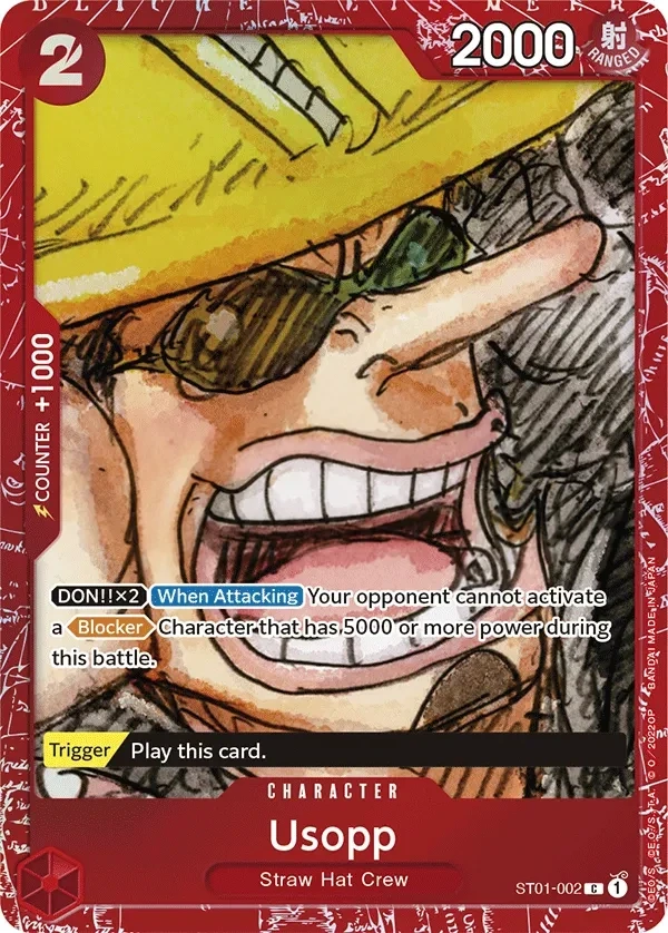 Usopp (ST01-002_p1) Alt Art One Piece card