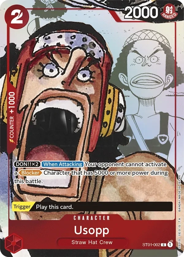 Usopp (ST01-002_p2) Alt Art One Piece card